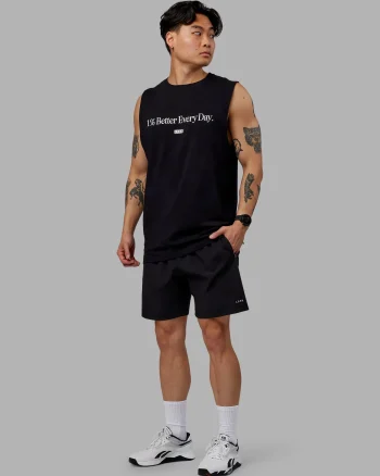 New LSKD 1% Better FLXCotton Training Fit Tank Black White