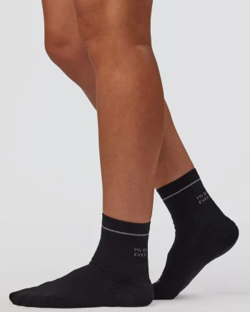 Discount LSKD 1% Better Performance Quarter Socks Black Reflective
