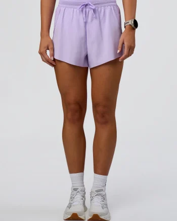 Discount LSKD Accelerate 3" High-Rise Running Short Pale Lilac