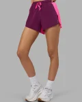 Sale LSKD Accelerate 3" High-Rise Running Short Ultra Pink Plum Caspia