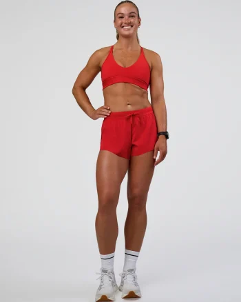 Sale LSKD Accelerate 3" Mid-Rise Running Short Flame