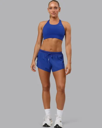 Clearance LSKD Accelerate 3" Mid-Rise Running Short Power Cobalt