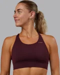 Fashion LSKD Accelerate Medium Support Sports Bra Cherry Lacquer