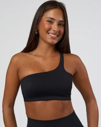 Best LSKD Angle Sports Bra Black