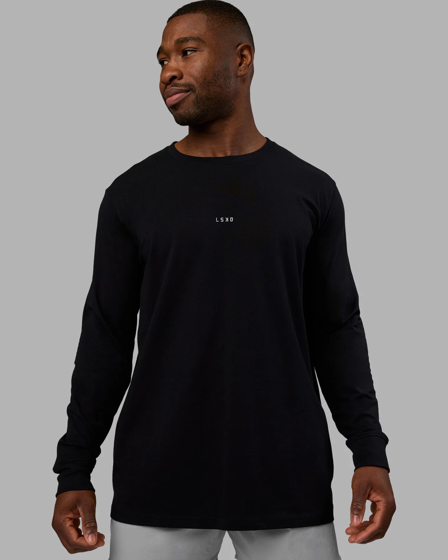 base-flxcotton-long-sleeve-tee-VmFrxSOf-0.webp Hot LSKD Base FLXCotton Long Sleeve Tee Black