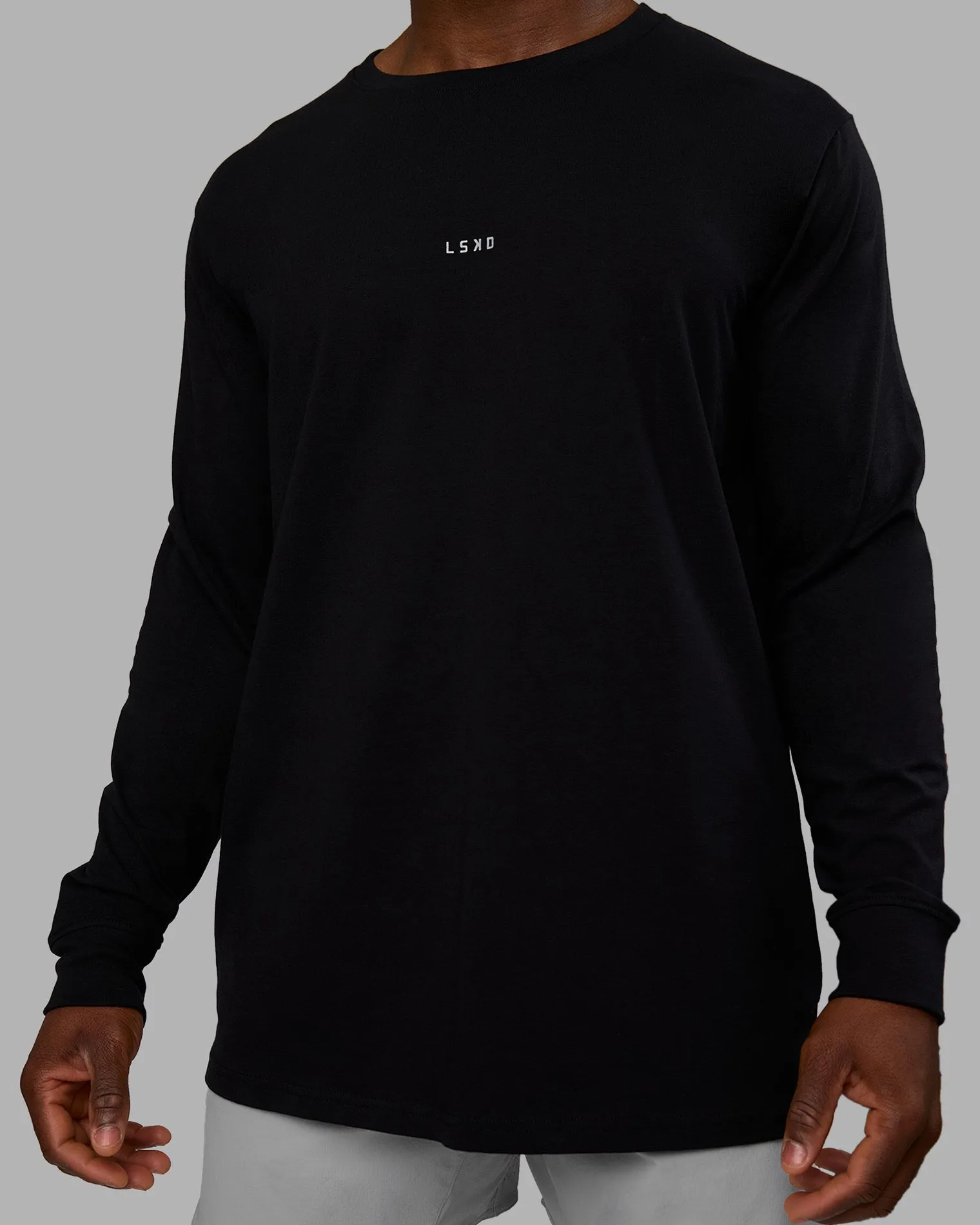 base-flxcotton-long-sleeve-tee-VmFrxSOf-4.webp Hot LSKD Base FLXCotton Long Sleeve Tee Black