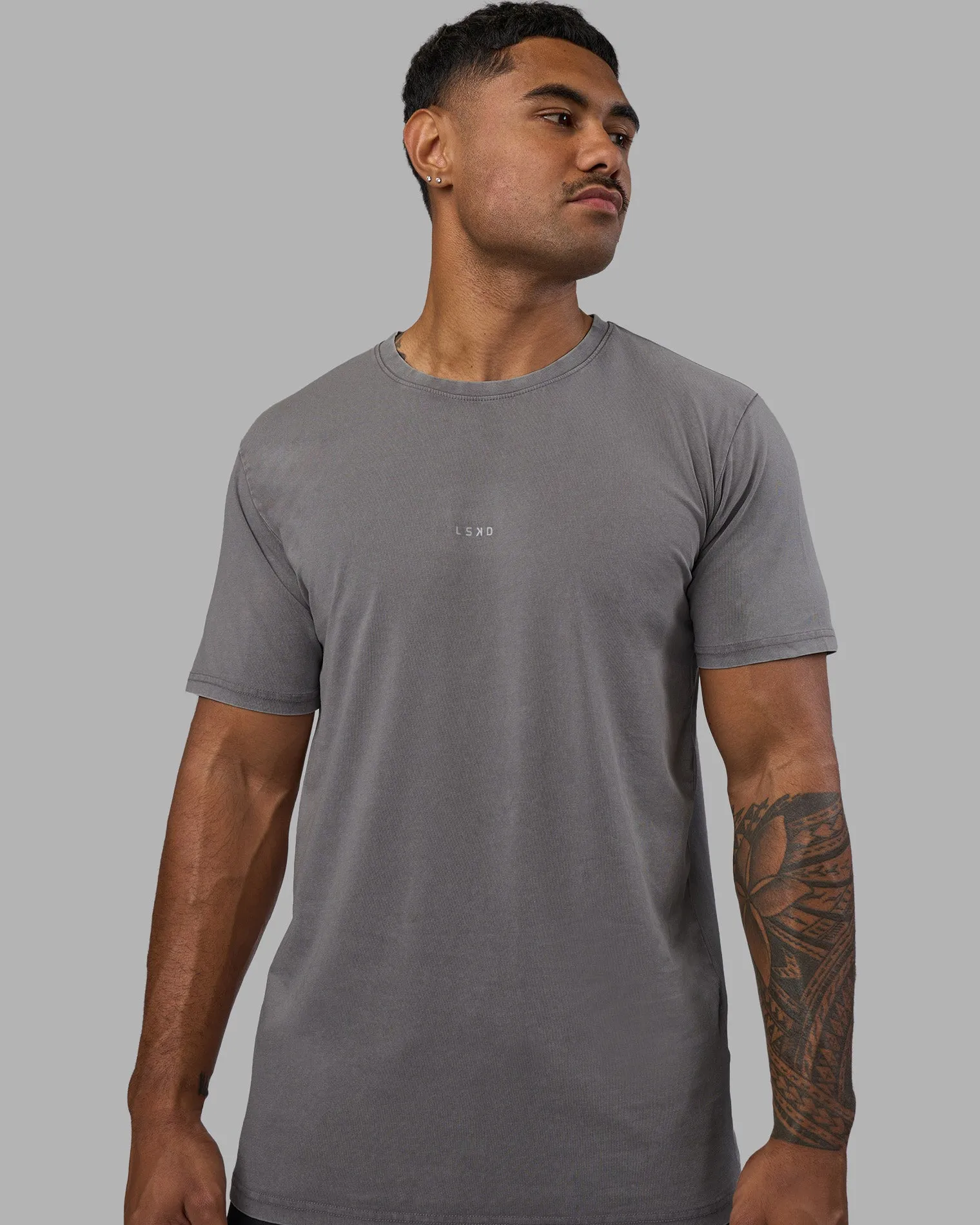 base-flxcotton-tee-Eyannfkp-0.webp Sale LSKD Base FLXCotton Tee Storm Front Washed