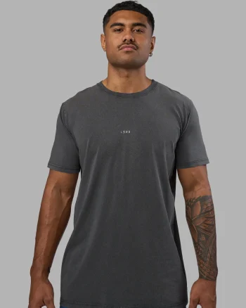 Hot LSKD Base FLXCotton Tee Dark Storm Washed