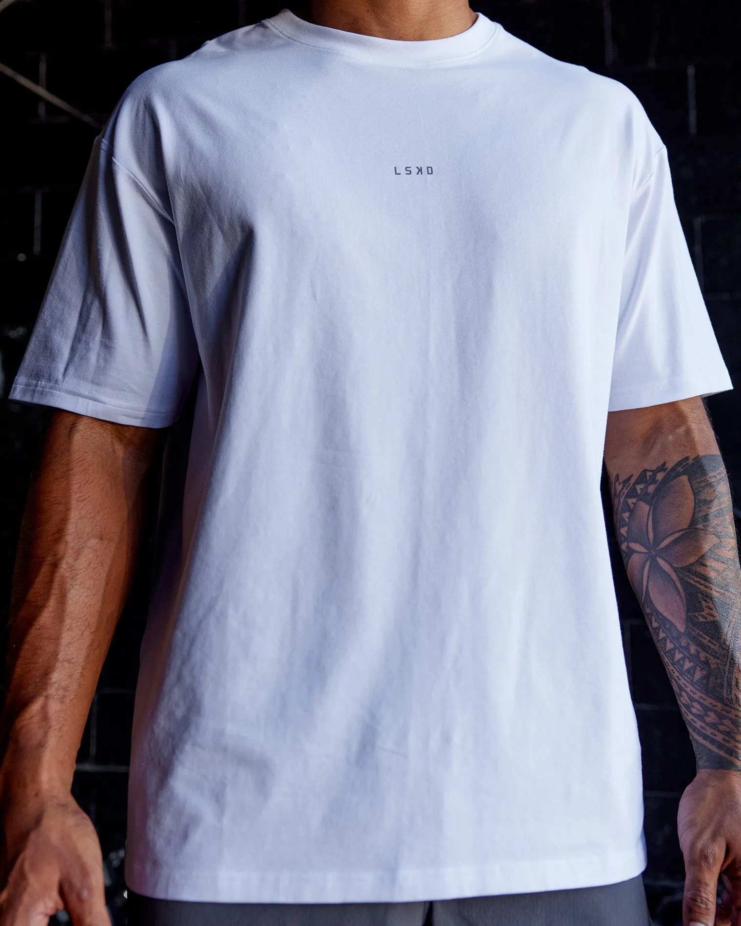 base-flxcotton-tee-oversized-OvgndsGS-0.webp Discount LSKD Base FLXCotton Tee Oversized White