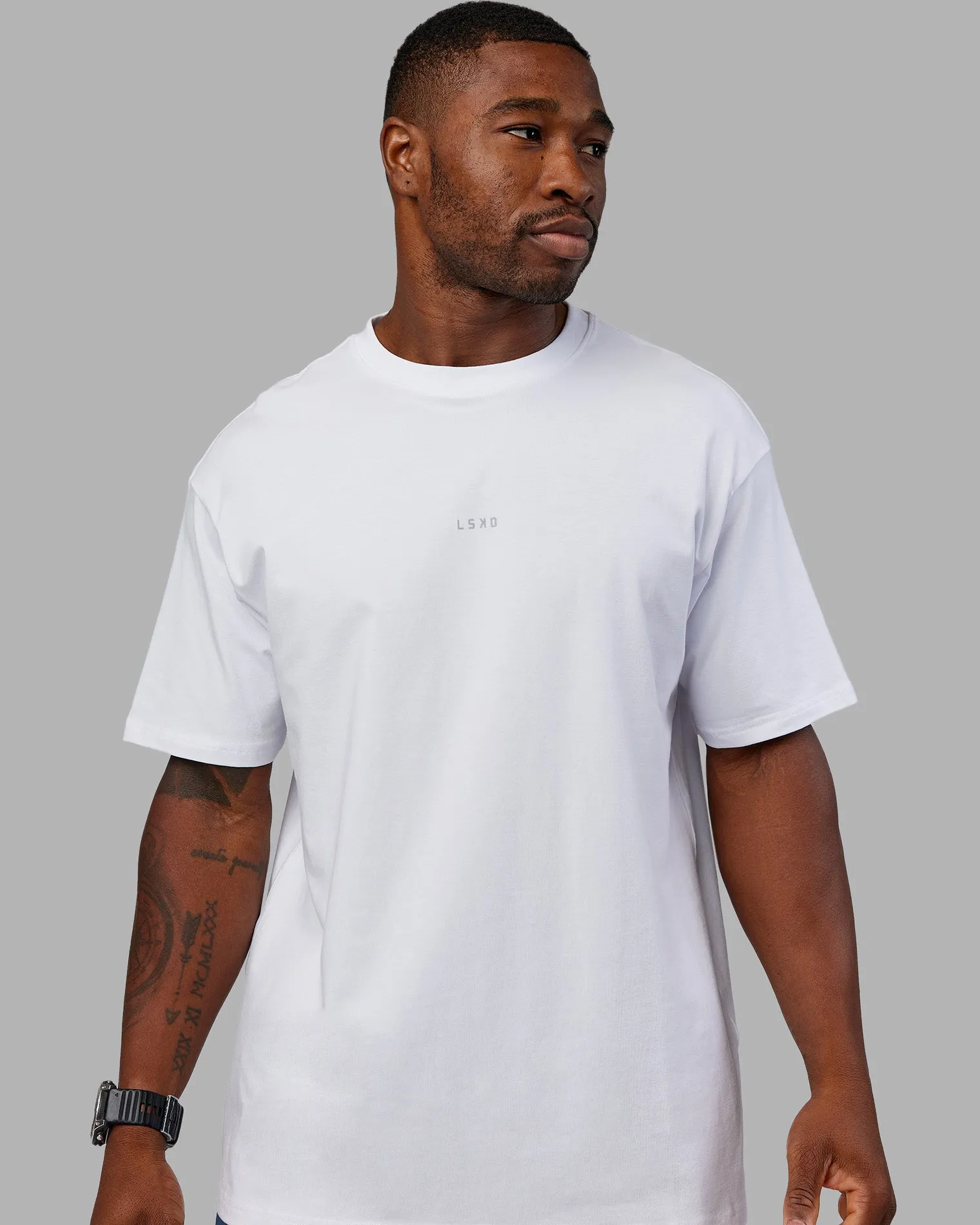 base-flxcotton-tee-oversized-OvgndsGS-4.webp Discount LSKD Base FLXCotton Tee Oversized White