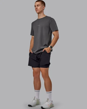 Clearance LSKD Base FLXCotton Tee Dark Storm