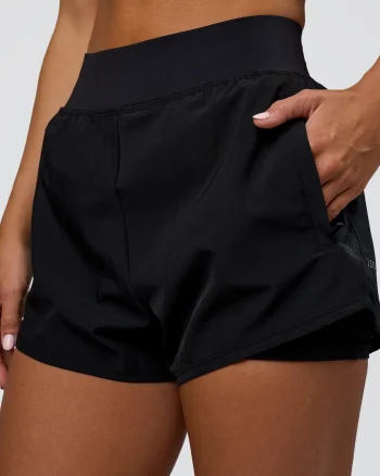 Hot LSKD Challenger 3" Lined Performance Shorts Black