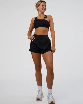 Hot LSKD Challenger 3" Lined Performance Shorts Black