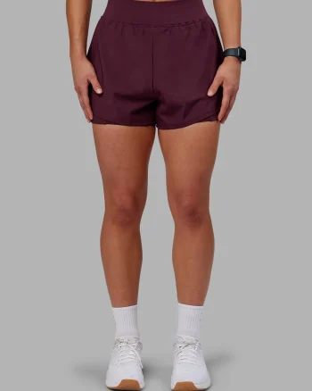 New LSKD Challenger 3" Lined Performance Shorts Cherry Lacquer