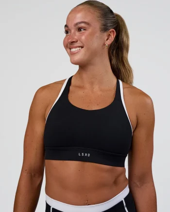 Hot LSKD Distinction Sports Bra 2.0 Black White