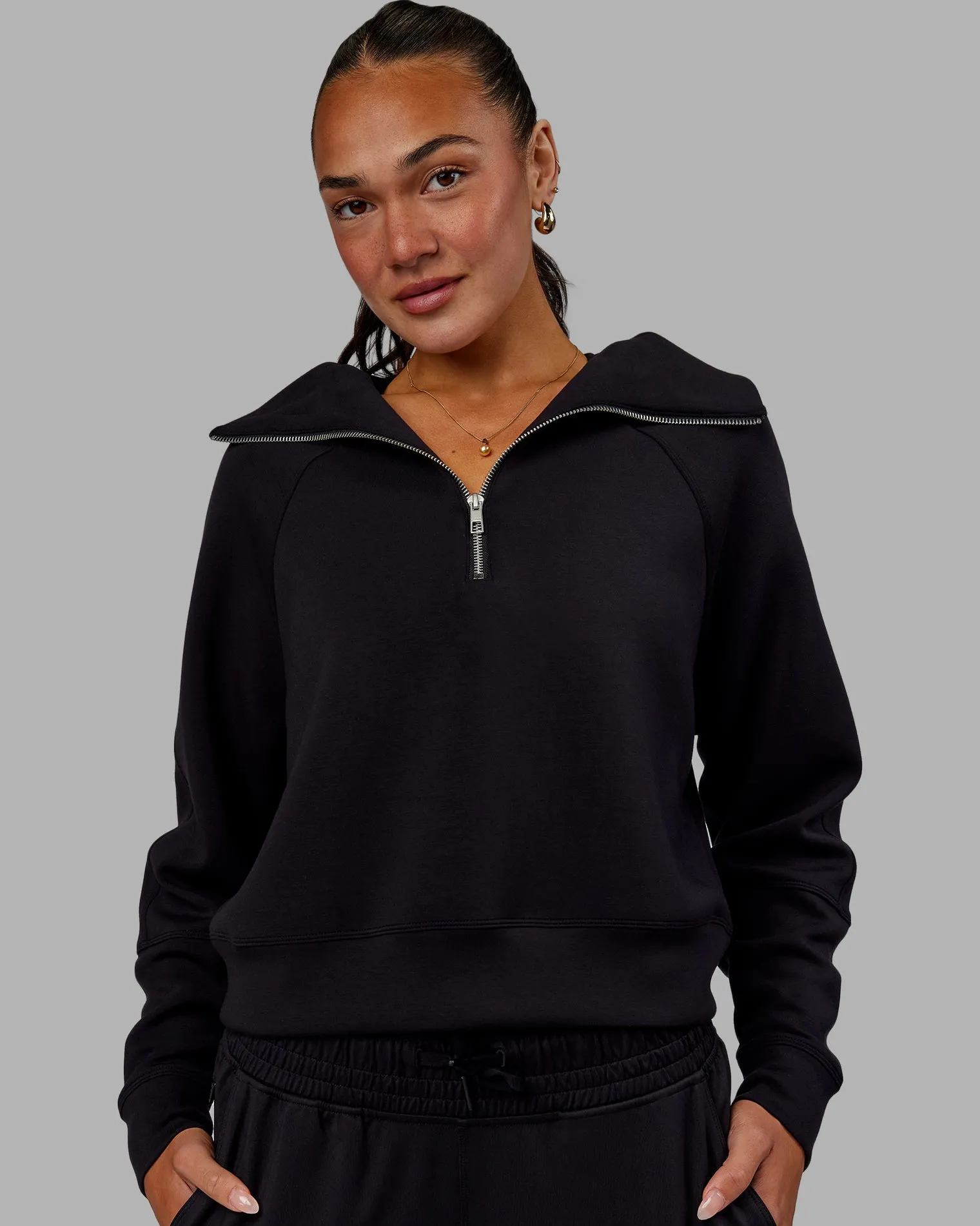elevate-softtouch-12-zip-sweat-lBwxhYGQ-0.webp Discount LSKD Elevate SoftTouch 1/2 Zip Sweater Black Black