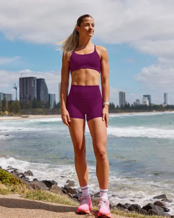 Clearance LSKD Elixir Defined High-Rise 4" Short Plum Caspia