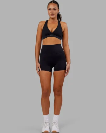 Online LSKD Elixir Ultra High-Rise 4" Short Pockets Black