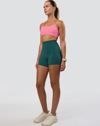 Discount LSKD Elixir Ultra High-Rise 4" Short Pockets Transformative Teal