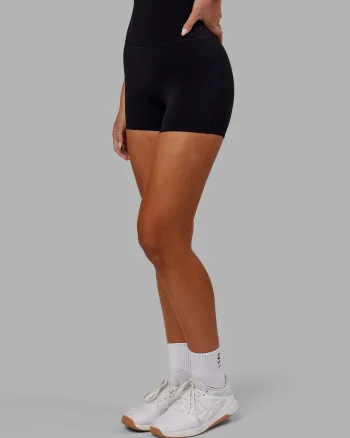 Clearance LSKD Elixir Ultra High-Rise 4" Short Black