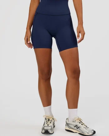 Sale LSKD Elixir Ultra High-Rise 6" Short Pockets Future Navy