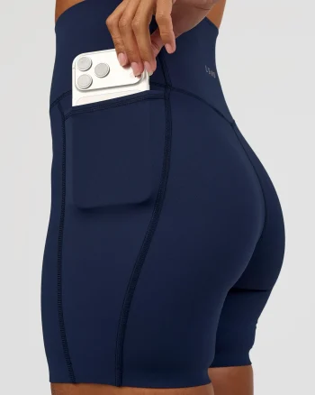 Sale LSKD Elixir Ultra High-Rise 6" Short Pockets Future Navy