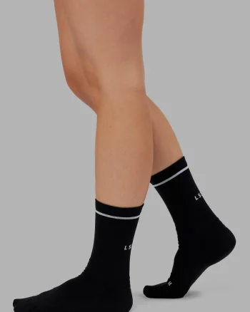 Sale LSKD Fast Performance Crew Socks Black