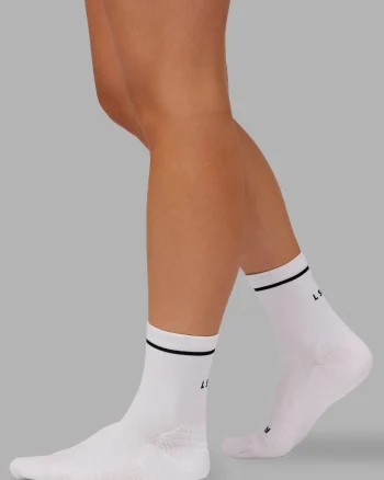 Hot LSKD Fast Performance Quarter Socks 2.0 White Black