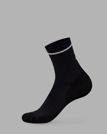 Sale LSKD Fast Performance Quarter Socks 2.0 Black White