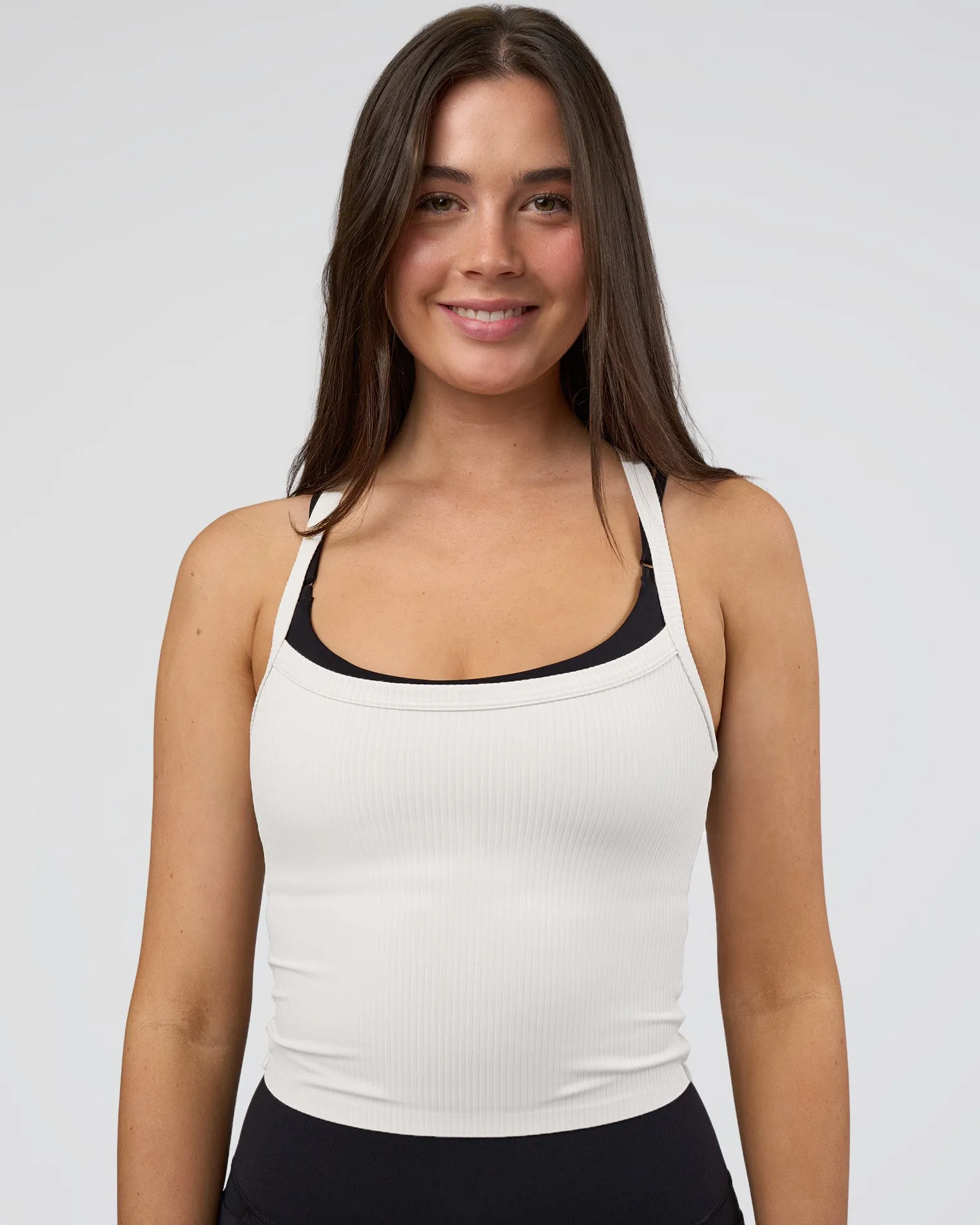 flame-ribbed-tank-KlhvDEFU-0.webp Clearance LSKD Flame Ribbed Tank White