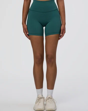 Discount LSKD Fusion High-Rise 6" Short Pockets Transformative Teal
