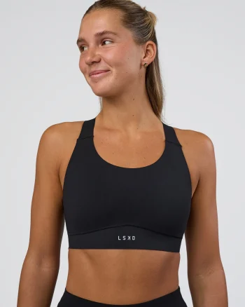 Best LSKD Fusion Sports Bra 2.0 Black