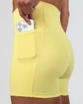 Best LSKD Fusion Ultra High-Rise 4" Short Pockets Yellow Fizz
