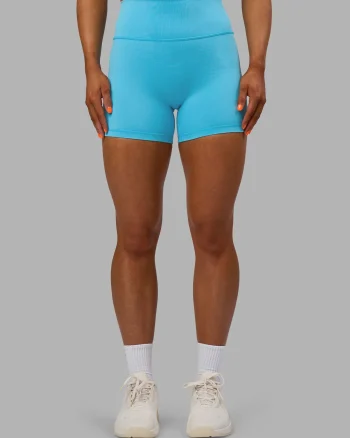 Best LSKD Fusion Ultra High-Rise 4" Short Blue Atoll