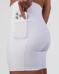 Sale LSKD Fusion Ultra High-Rise 6" Short Pockets White