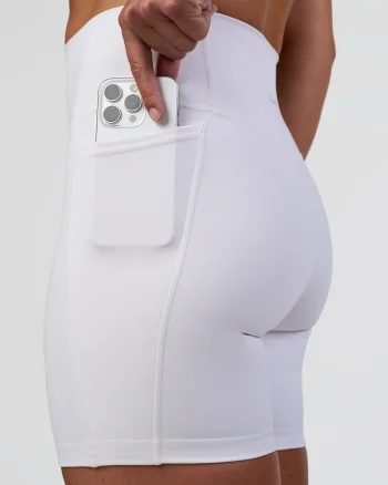 Sale LSKD Fusion Ultra High-Rise 6" Short Pockets White