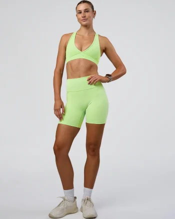 Sale LSKD Fusion Ultra High-Rise 6" Short Pockets Solar Lime