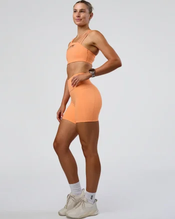 Discount LSKD Fusion Ultra High-Rise 6" Short Pockets Cantaloupe