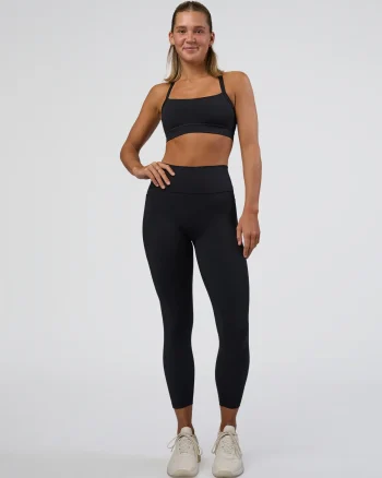 Clearance LSKD Fusion Ultra High-Rise 7/8 Legging Pockets Black