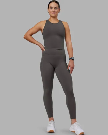 Best LSKD Fusion Ultra High-Rise Full Length Legging Pockets Dark Storm