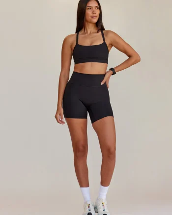 Best LSKD Fusion V-Contour Ultra High-Rise 6" Short Pockets Black