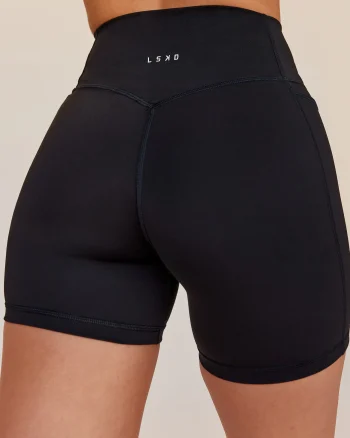 Best LSKD Fusion V-Contour Ultra High-Rise 6" Short Pockets Black