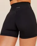 Sale LSKD Fusion V-Contour Ultra High-Rise 4” Short Pockets Black
