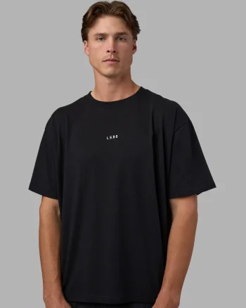 Best LSKD Go-To FLXCotton Oversized Tee Black White