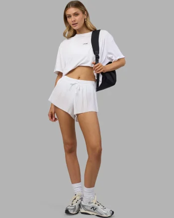 Online LSKD Go-To FLXCotton Oversized Tee White Black