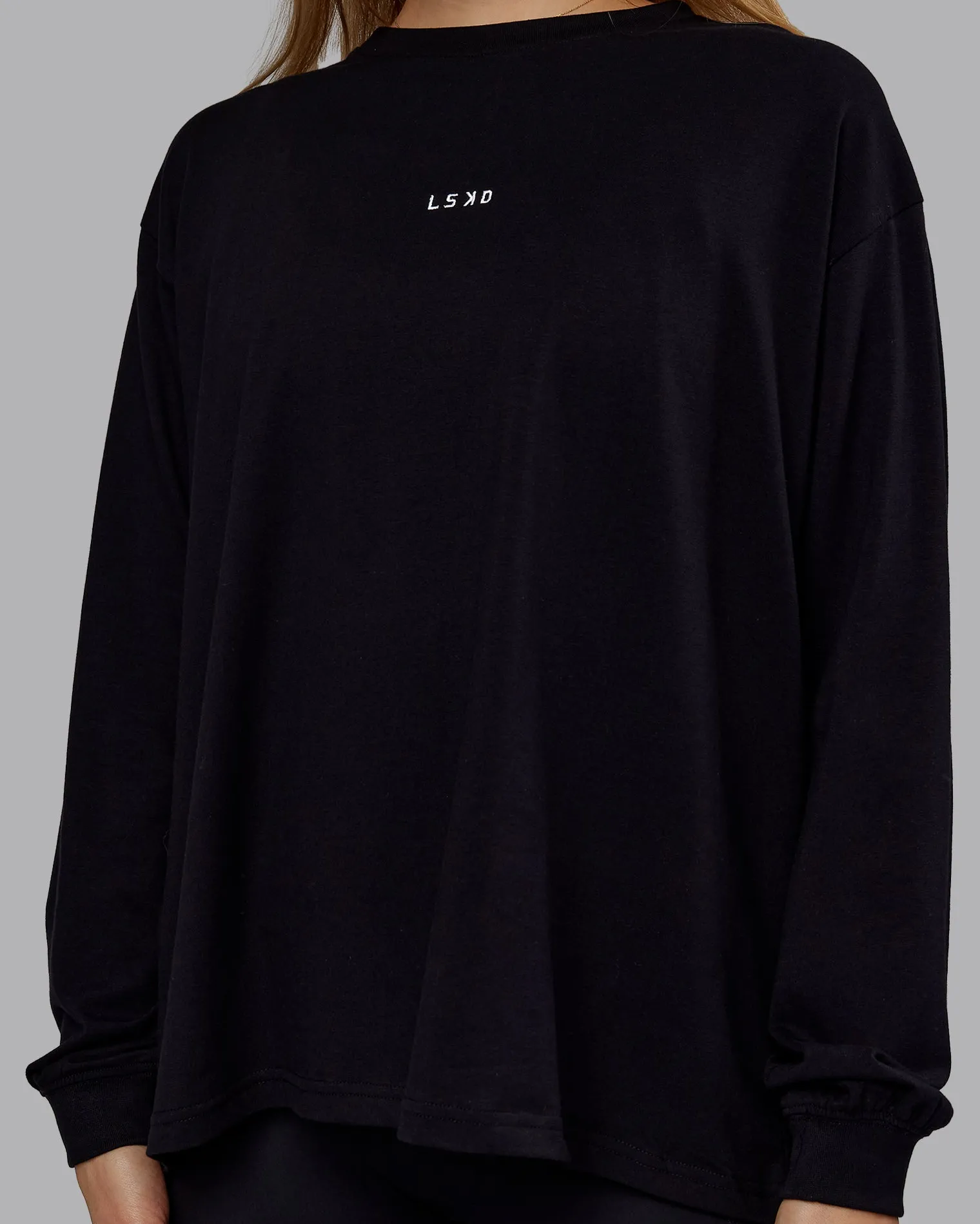 go-to-long-sleeve-flxcotton-ov-OgdOXYsX-4.webp Clearance LSKD Go-To Long Sleeve FLXCotton Oversized Tee Black White