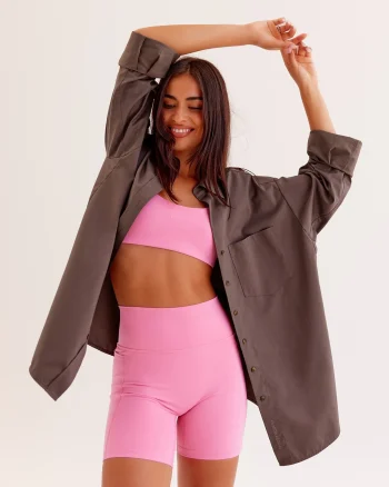 Best LSKD Go-To Oversized Shirt Cocoa