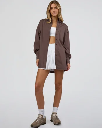 Best LSKD Go-To Oversized Shirt Cocoa