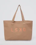 Best LSKD Hold It All Canvas Tote Warm Smoke