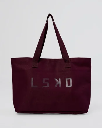 Discount LSKD Hold It All Canvas Tote Cherry Lacquer